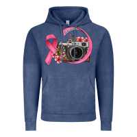 Vintage Denim floral cancer ribbon vintage camera Vintage Hoodie - FaDigitalArtStudio