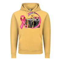 Vintage Mustard floral cancer ribbon vintage camera Vintage Hoodie - FaDigitalArtStudio
