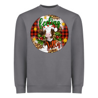Christmas Feeling Jolly Cow Ornament Heavyweight Sweatshirt | Teevron