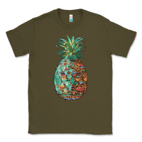 Army Green pineapple leopar turquoise serape summer Classic Tee - Artiststas