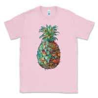 Bubblegum Pink pineapple leopar turquoise serape summer Classic Tee - Artiststas