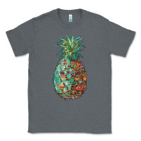 Charcoal Heather pineapple leopar turquoise serape summer Classic Tee - Artiststas