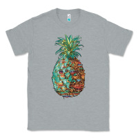 Heather Grey pineapple leopar turquoise serape summer Classic Tee - Artiststas