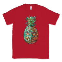 Red pineapple leopar turquoise serape summer Classic Tee - Artiststas