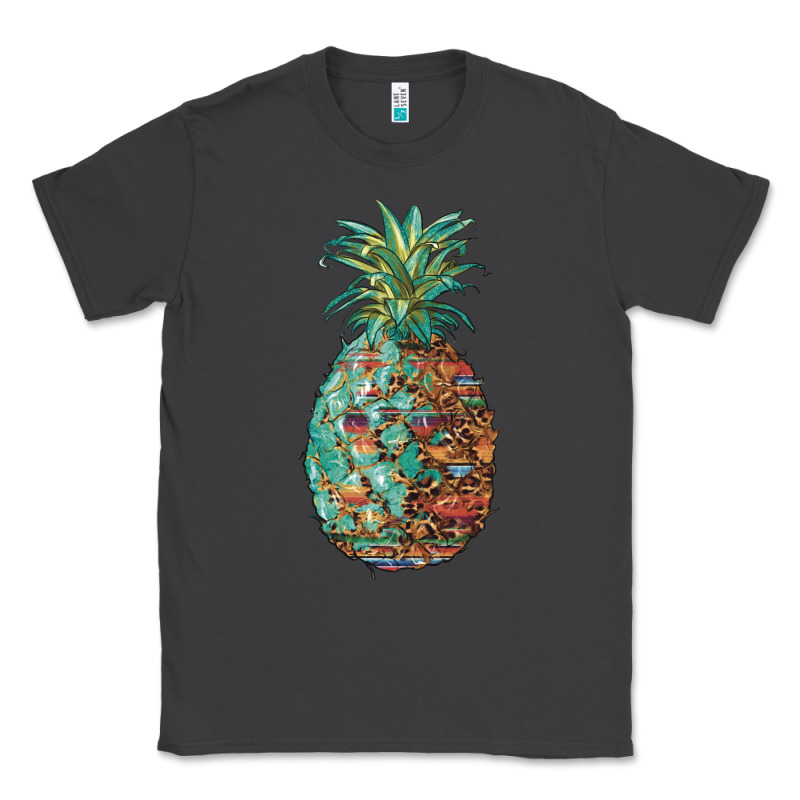 Pineapple Leopar Turquoise Serape Summer Classic Tee by Artiststas | Teevron