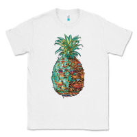 White pineapple leopar turquoise serape summer Classic Tee - Artiststas