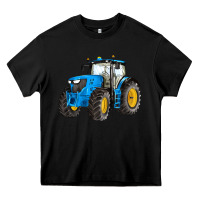 Black western farm tractor blue Heavy Core Tee - Artiststas