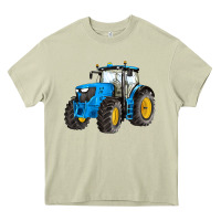 Mossy western farm tractor blue Heavy Core Tee - Artiststas