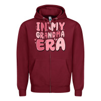 Burgundy in my grandma era Zipper Hoodie - MaliasSmallBusiness