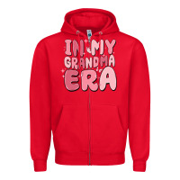 Red in my grandma era Zipper Hoodie - MaliasSmallBusiness