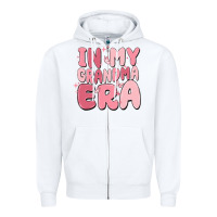 White in my grandma era Zipper Hoodie - MaliasSmallBusiness