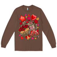 Chestnut valentines day skeleton Long Sleeve Tee - NancyCooperArtShop