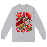 Moon Dust valentines day skeleton Long Sleeve Tee - NancyCooperArtShop