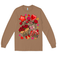 Toasted Coconut valentines day skeleton Long Sleeve Tee - NancyCooperArtShop