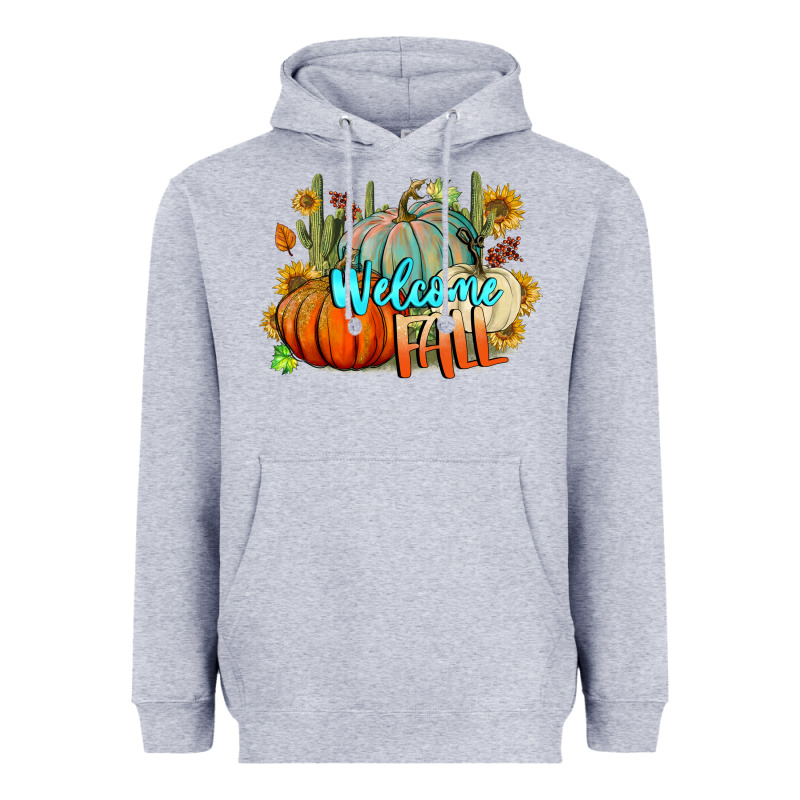 Welcome Fall Pumpkins Heavyweight Hoodie by BundleAndBundleShop | Teevron