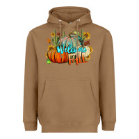 Toasted Coconut Welcome Fall Pumpkins Heavyweight Hoodie - BundleAndBundleShop
