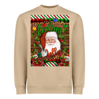 Mushroom Christmas Feeling Jolly Santa Heavyweight Sweatshirt - Artiststas