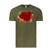 Vintage Olive Western Red Green Farm Life Brush Stroke Vintage Tee - Bettercallsaul