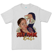 Dove Grey self made babe afro black woman Premium Tee - texasbilliewilder