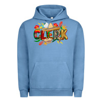 Pigment Pebble Blue cinco de mayo clerk Urban Hoodie - CowGirlArtShop