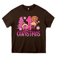 Chocolate Brown 1st christmas gingerbread girl Heavy Core Tee - Zillion Design Studio