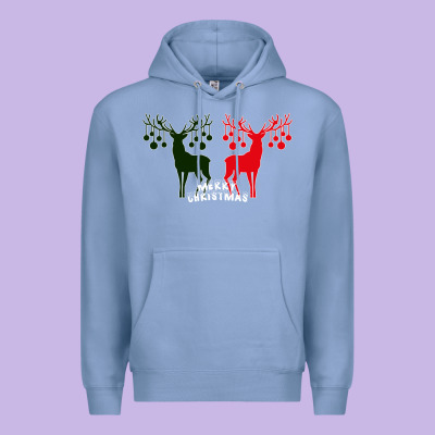 Merry Christmas Reindeer Premium Hoodie Designed By Bettercallsaul