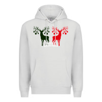 Dove Grey Merry Christmas Reindeer Premium Hoodie - Bettercallsaul
