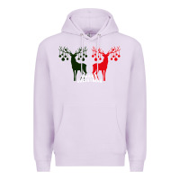 Lilac Merry Christmas Reindeer Premium Hoodie - Bettercallsaul