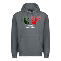Rock Merry Christmas Reindeer Premium Hoodie - Bettercallsaul