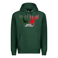 Sports Green Merry Christmas Reindeer Premium Hoodie - Bettercallsaul