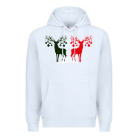 White Merry Christmas Reindeer Premium Hoodie - Bettercallsaul