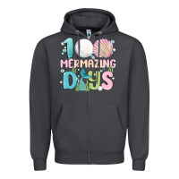 Smoke 100 mermazing days Zipper Hoodie - MaliasSmallBusiness