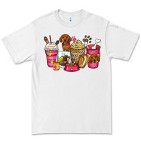 White dachshund coffee cups Premium Tee - Zillion Design Studio