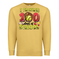 Antique Gold i tackled days of school softball Premium Sweatshirt - LillyAllenDesigns