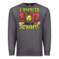 Charcoal Heather i tackled days of school softball Premium Sweatshirt - LillyAllenDesigns