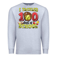 Heather Grey i tackled days of school softball Premium Sweatshirt - LillyAllenDesigns