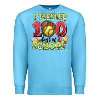 Ocean Blue i tackled days of school softball Premium Sweatshirt - LillyAllenDesigns