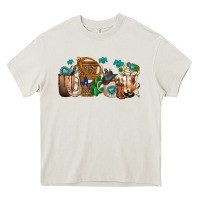 Cream western coffee cups Heavy Core Tee - texasbilliewilder