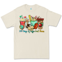 Bone 100 days of coffee and chaos coffee cups Premium Tee - Zillion Design Studio