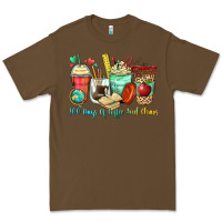 Cacao 100 days of coffee and chaos coffee cups Premium Tee - Zillion Design Studio