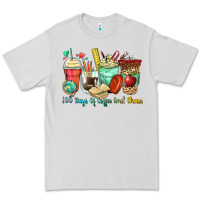 Dove Grey 100 days of coffee and chaos coffee cups Premium Tee - Zillion Design Studio