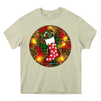 Mossy Santa Stocking Christmas Heavy Core Tee - RanaPortraitStore