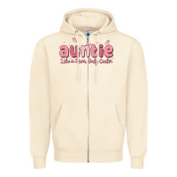 Sandshell auntie like a mom only cooler Zipper Hoodie - MaliasSmallBusiness