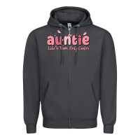 Smoke auntie like a mom only cooler Zipper Hoodie - MaliasSmallBusiness