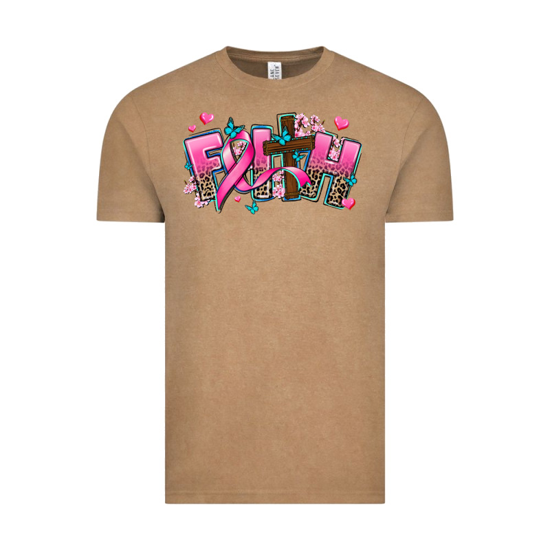 Cancer Faith Cross Vintage Tee by AdoDesignShop | Teevron