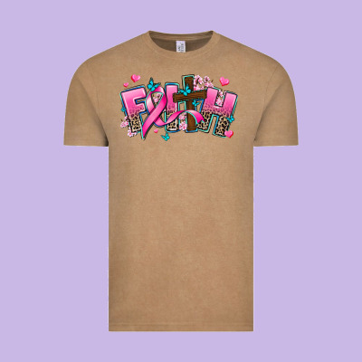 Cancer Faith Cross Vintage Tee Designed By Adodesignshop