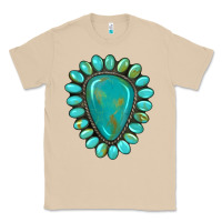 Mushroom western gemstone turquoise Classic Tee - Artiststas