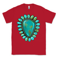 Red western gemstone turquoise Classic Tee - Artiststas