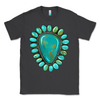 Smoke western gemstone turquoise Classic Tee - Artiststas