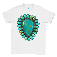 White western gemstone turquoise Classic Tee - Artiststas